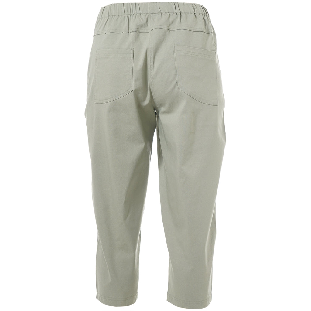 Gozzip Woman Clara Loose capri pants - FLERE FARVER Loose Pant Green haze
