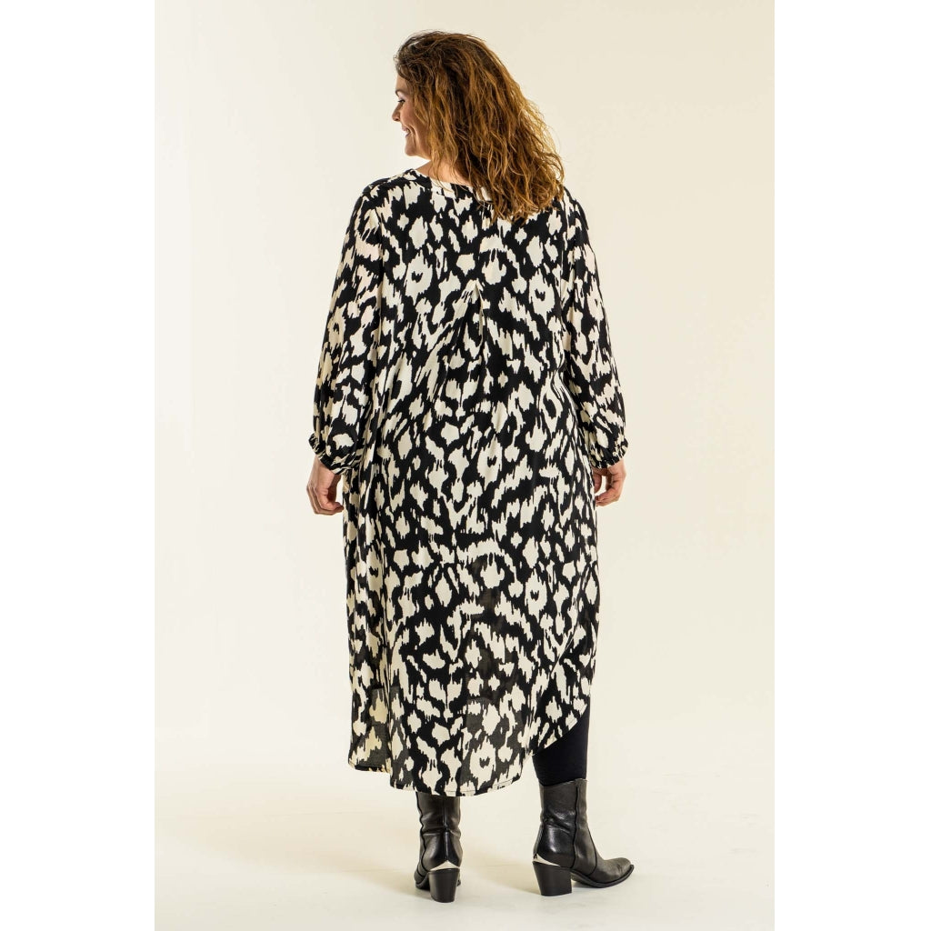 Gozzip Woman Else Dress Dress Black printed