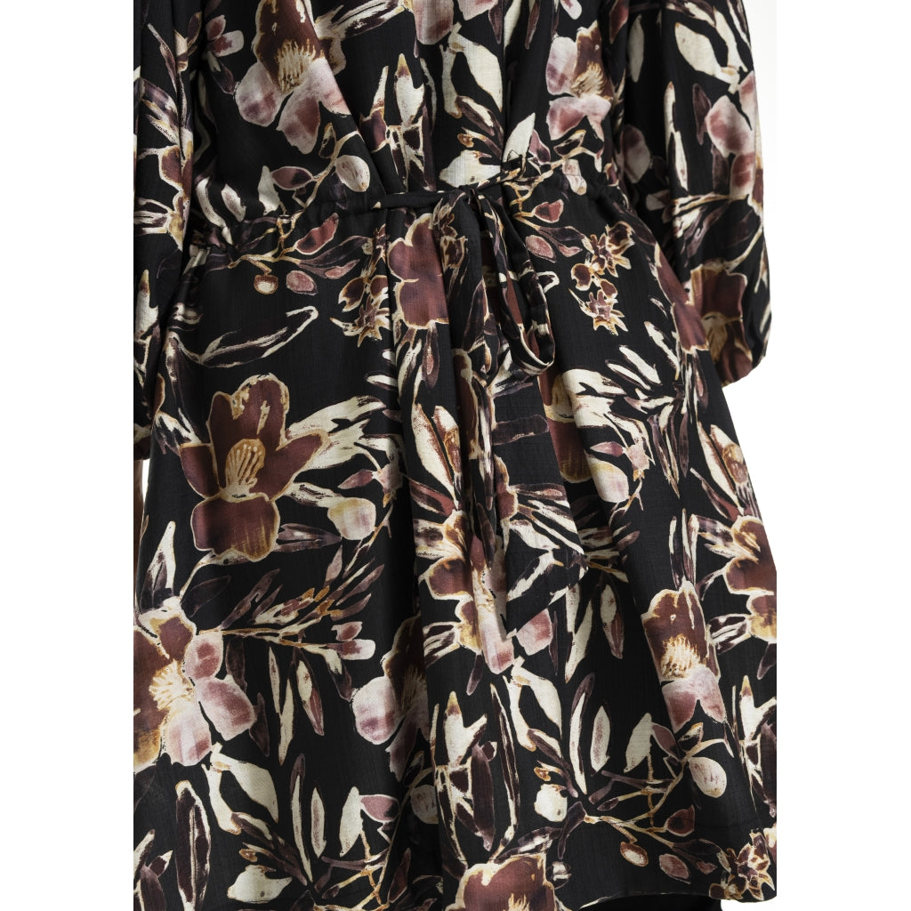 Gozzip Woman GAgnete Tunic Tunic Black Print