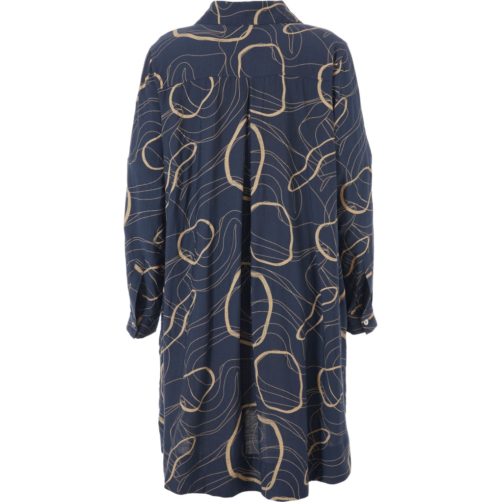 Gozzip Woman GArna Tunic Shirt Tunic Dusty Blue/Sand