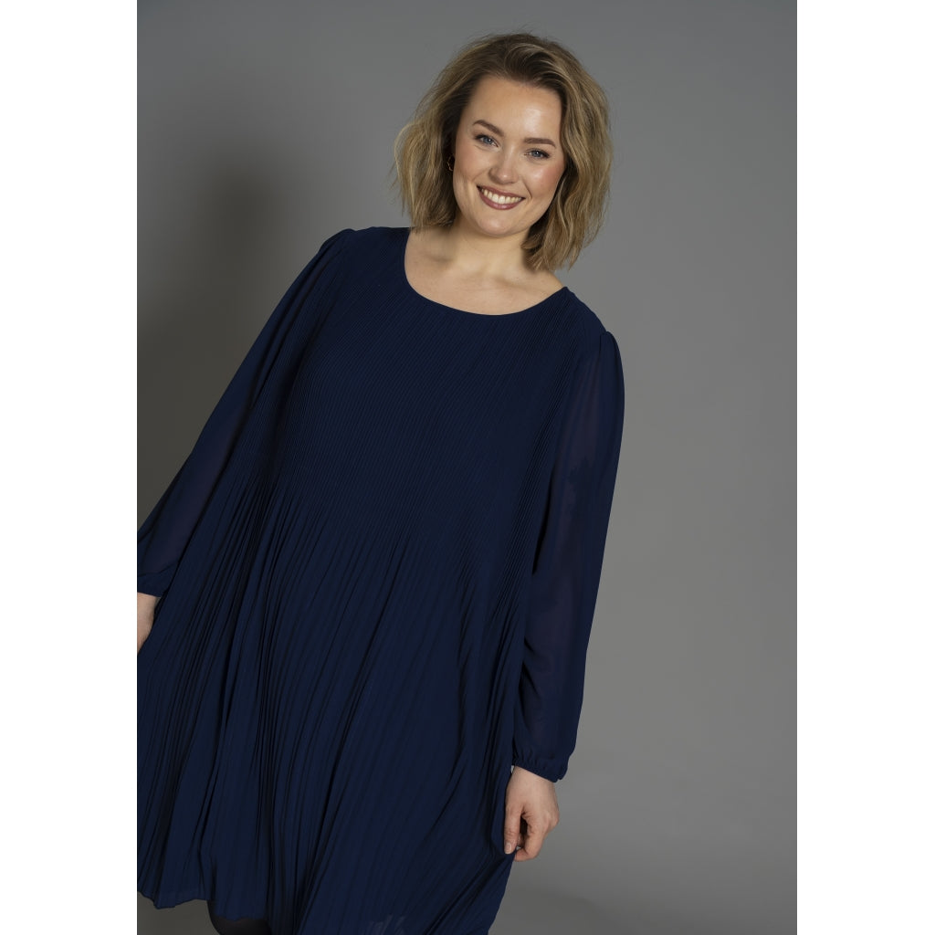 Gozzip Woman GBenedikte Plisse Dress Dress Ink blue
