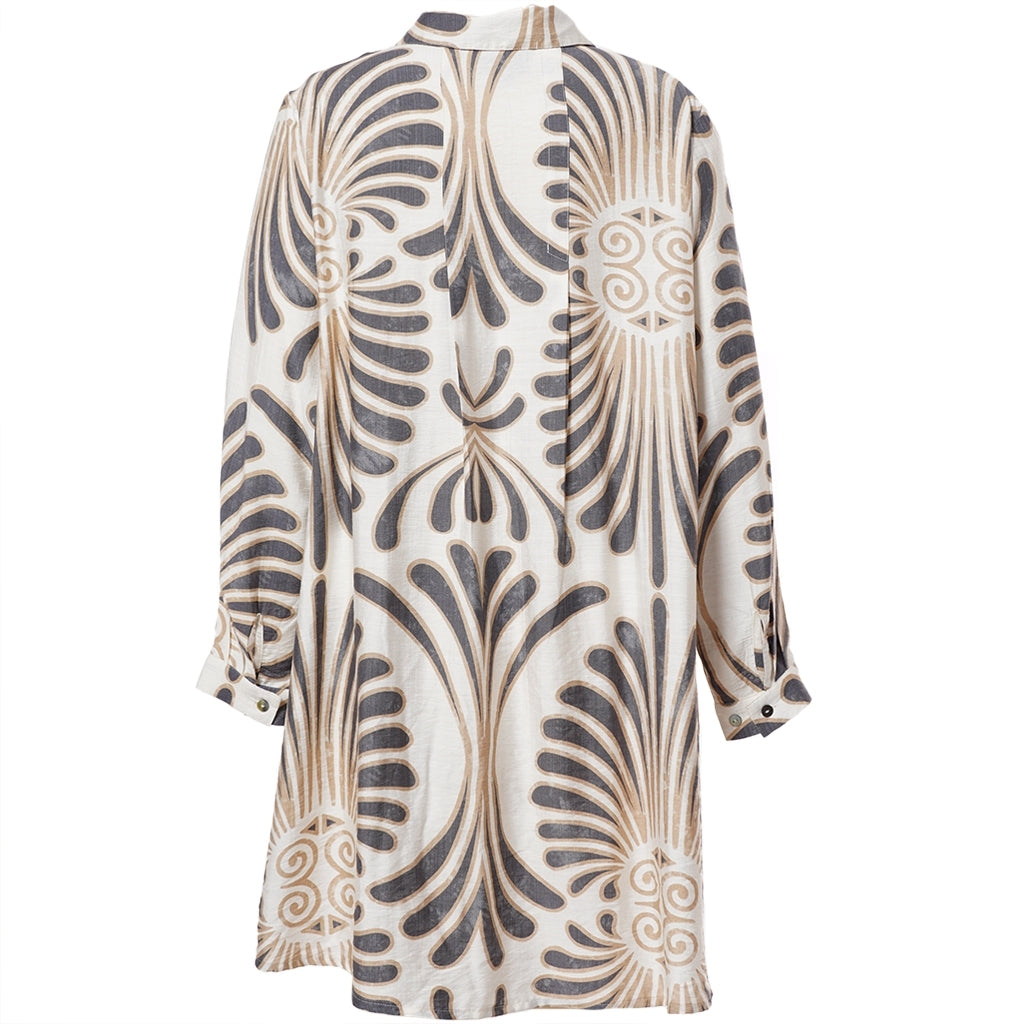 Gozzip Woman GBirla Tunic Tunic Off White / Grey