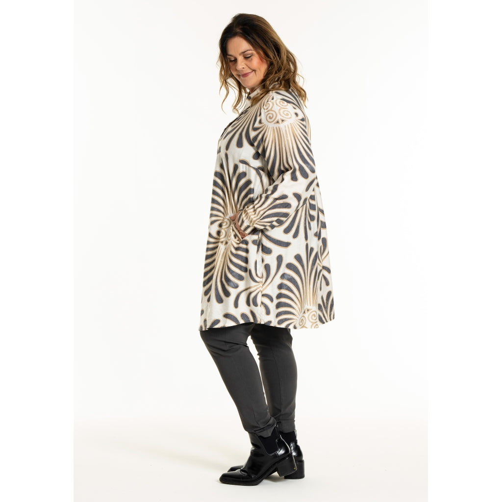 Gozzip Woman GBirla Tunic Tunic Off White / Grey