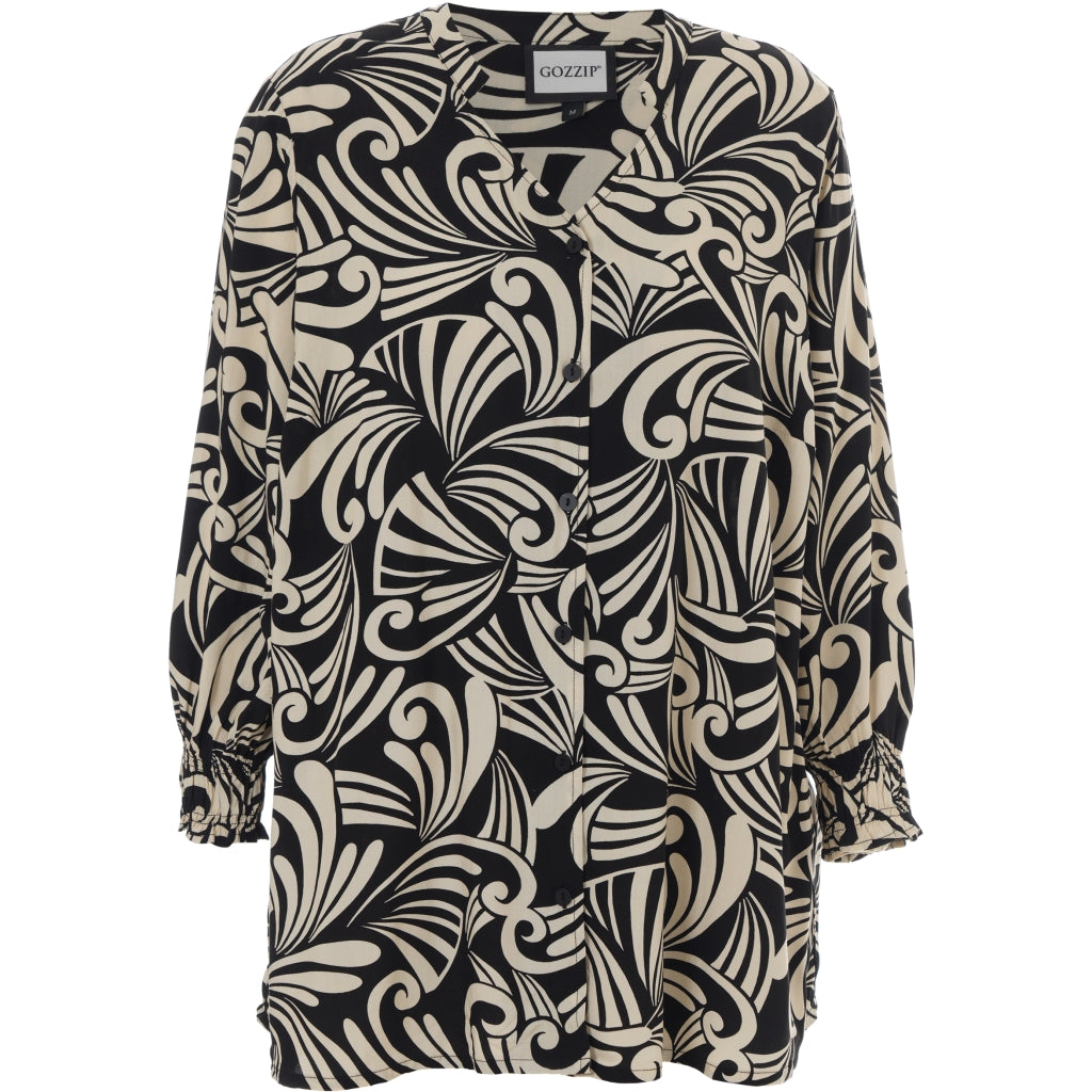 Gozzip Woman GGhita Blouse Blouse Black/Offwhite