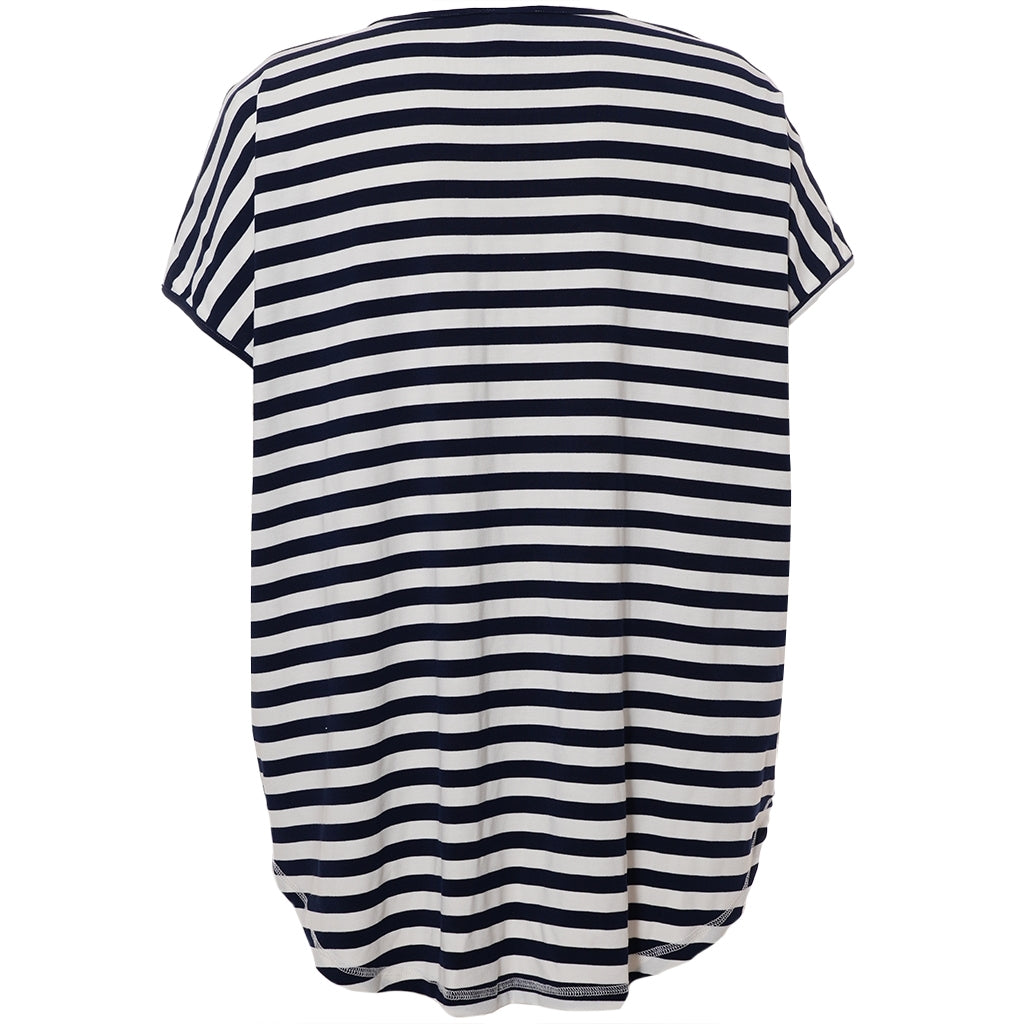 Gozzip Woman GGitte T-shirt striped T-Shirt Navy stripe