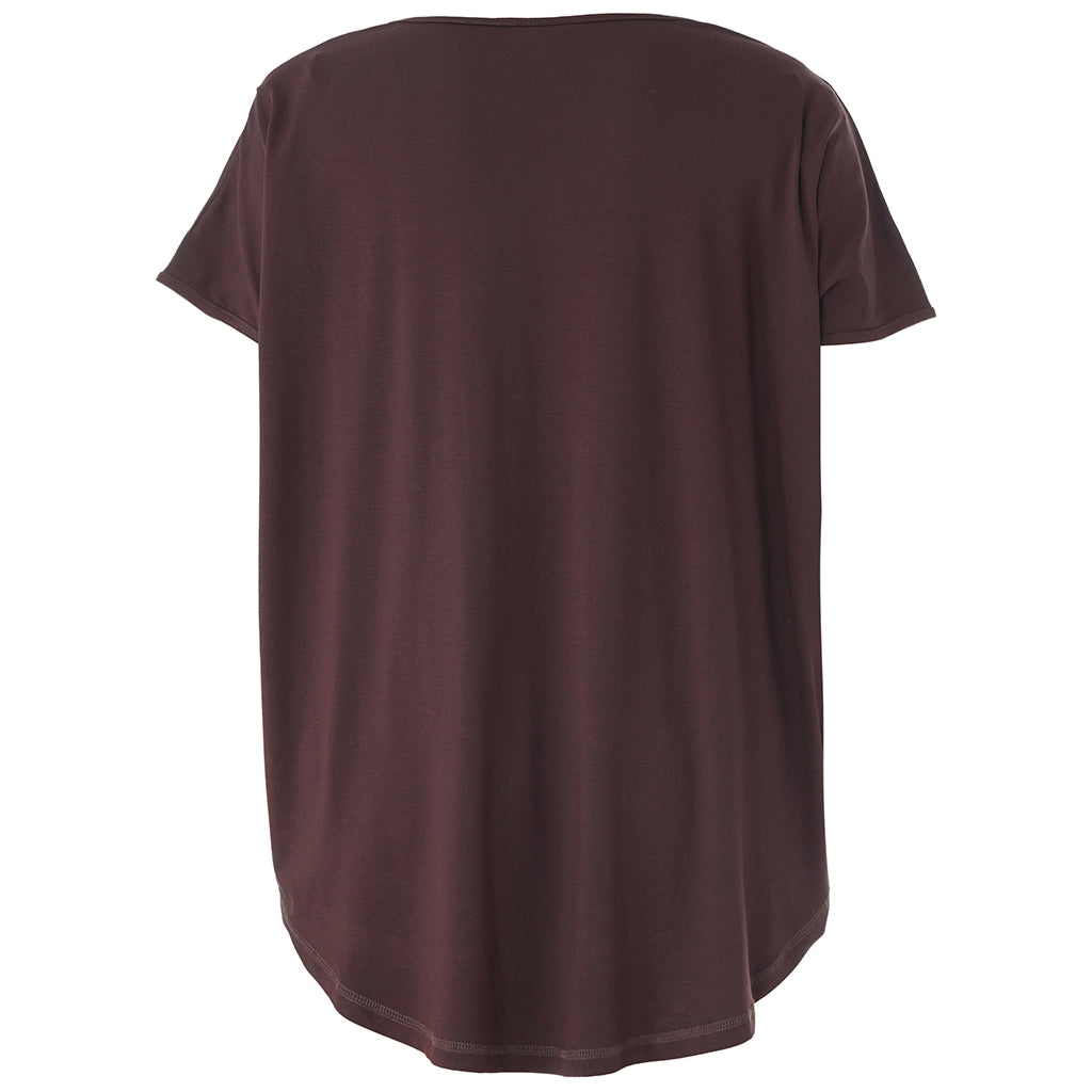 Gozzip Woman GGitte T-shirt with print T-Shirt Brown