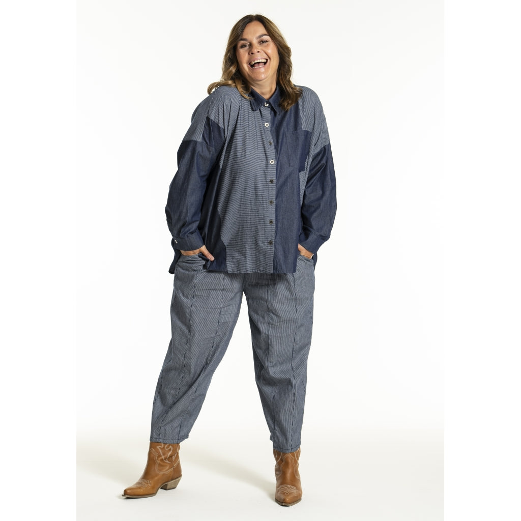 Gozzip Woman GJudit Oversized Shirt Oversize shirt Denim Blue