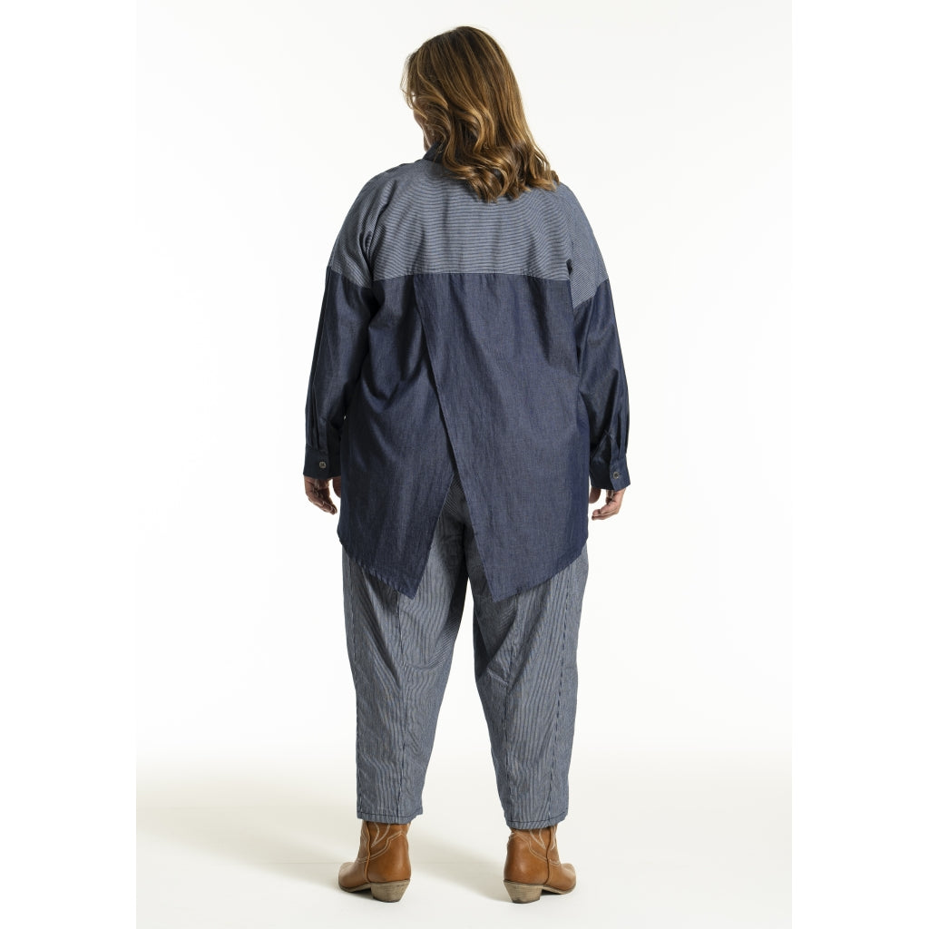 Gozzip Woman GJudit Oversized Shirt Oversize shirt Denim Blue