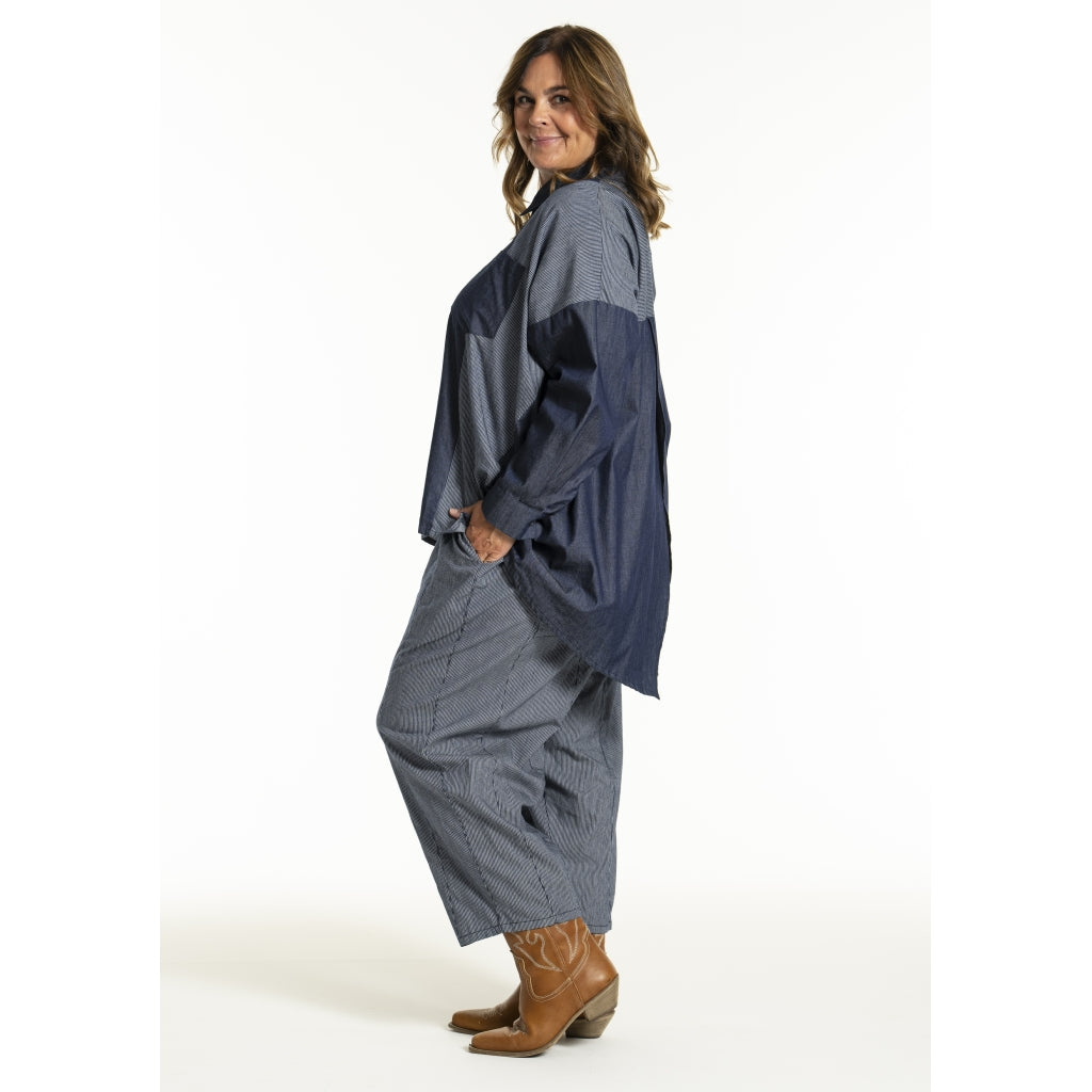 Gozzip Woman GJudit Oversized Shirt Oversize shirt Denim Blue