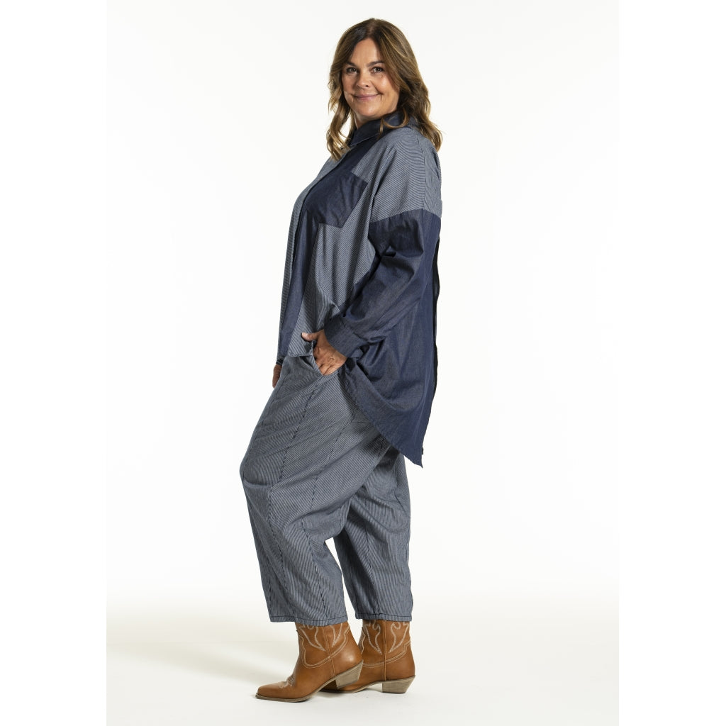 Gozzip Woman GJudit Oversized Shirt Oversize shirt Denim Blue