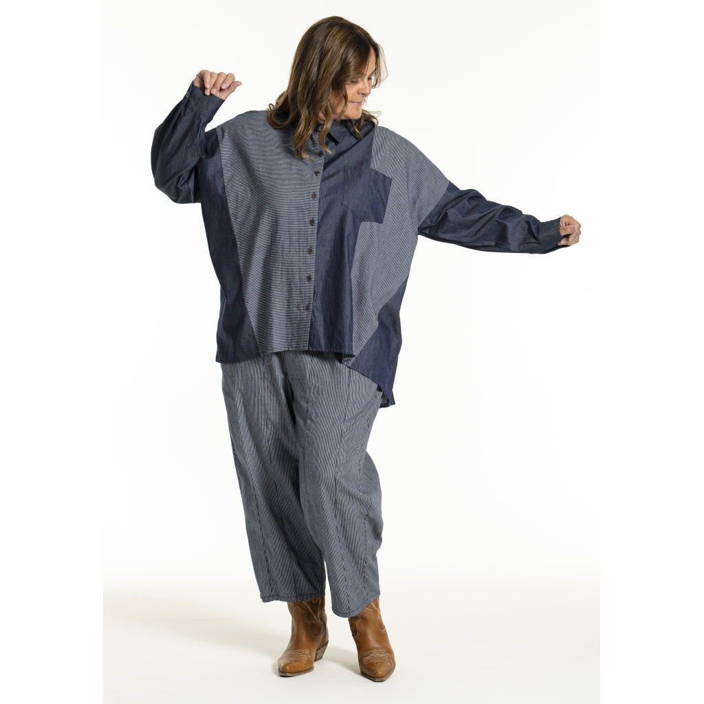 Gozzip Woman GJudit Oversized Shirt Oversize shirt Denim Blue