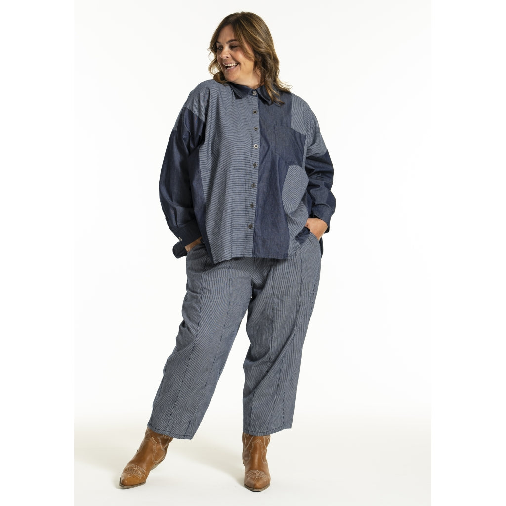 Gozzip Woman GJudit Oversized Shirt Oversize shirt Denim Blue