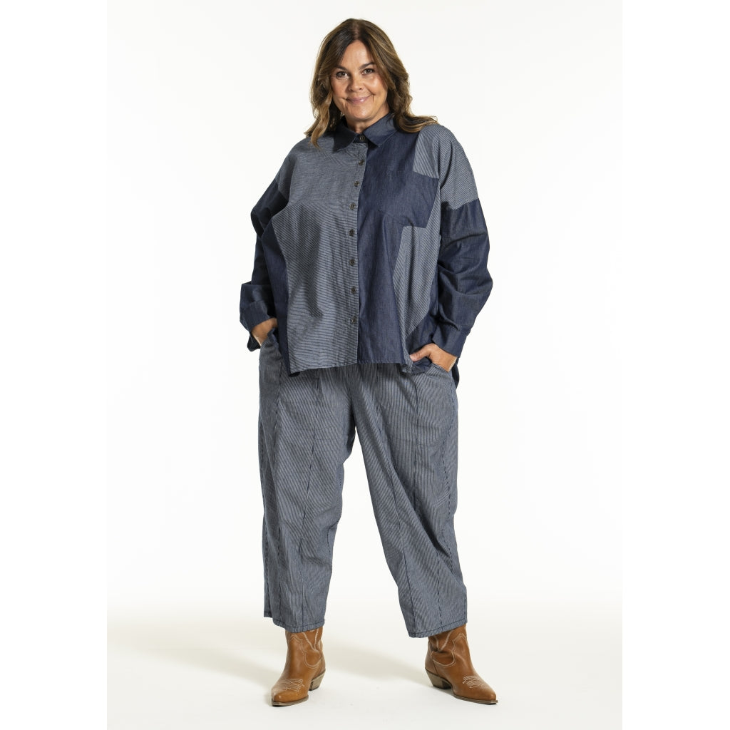 Gozzip Woman GJudit Oversized Shirt Oversize shirt Denim Blue
