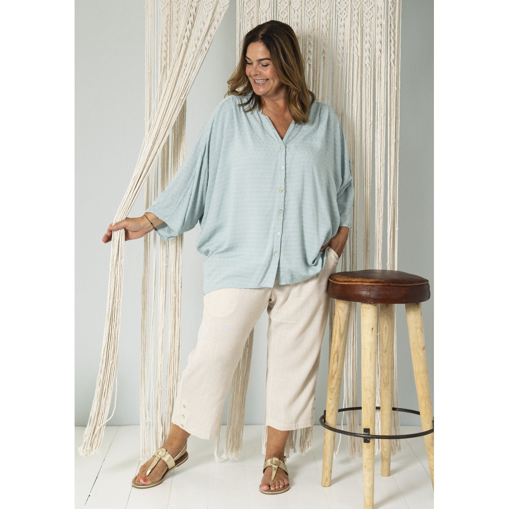 Gozzip Woman GKata Oversized Shirt Oversize shirt Light Green
