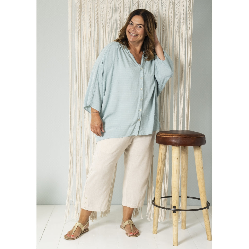 Gozzip Woman GKata Oversized Shirt Oversize shirt Light Green