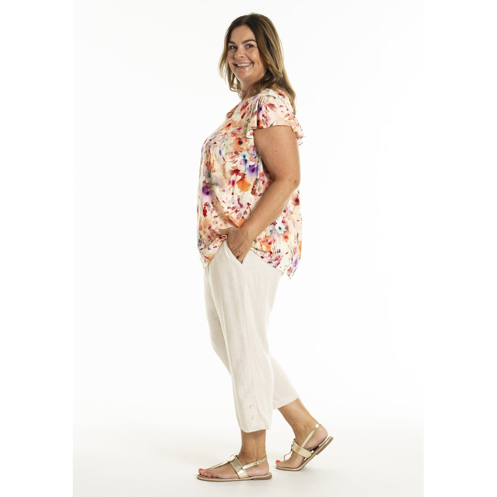 Gozzip Woman GKianna Capri pants Pants Offwhite