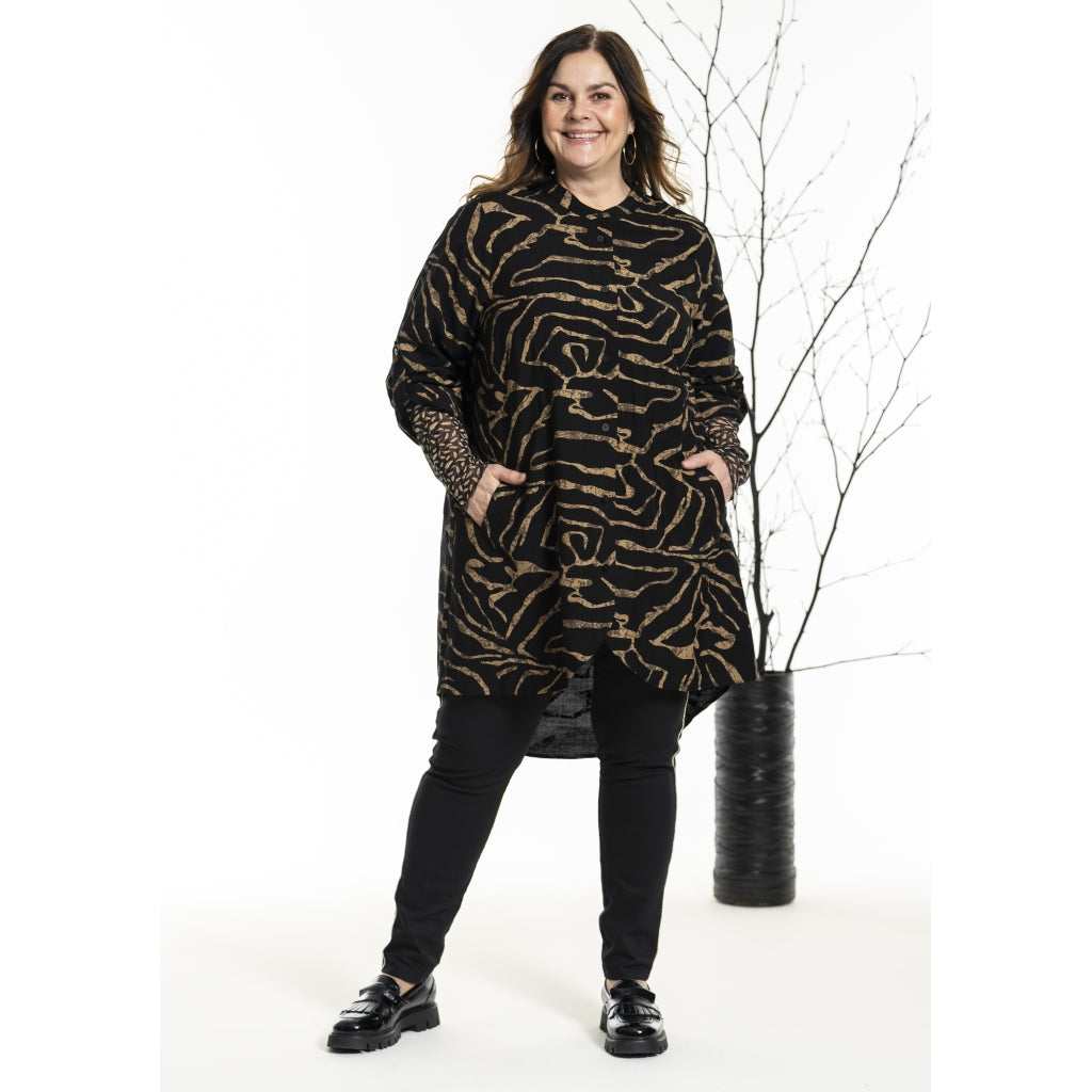 Gozzip Woman GMonna Shirt Tunic Shirt Tunic Black