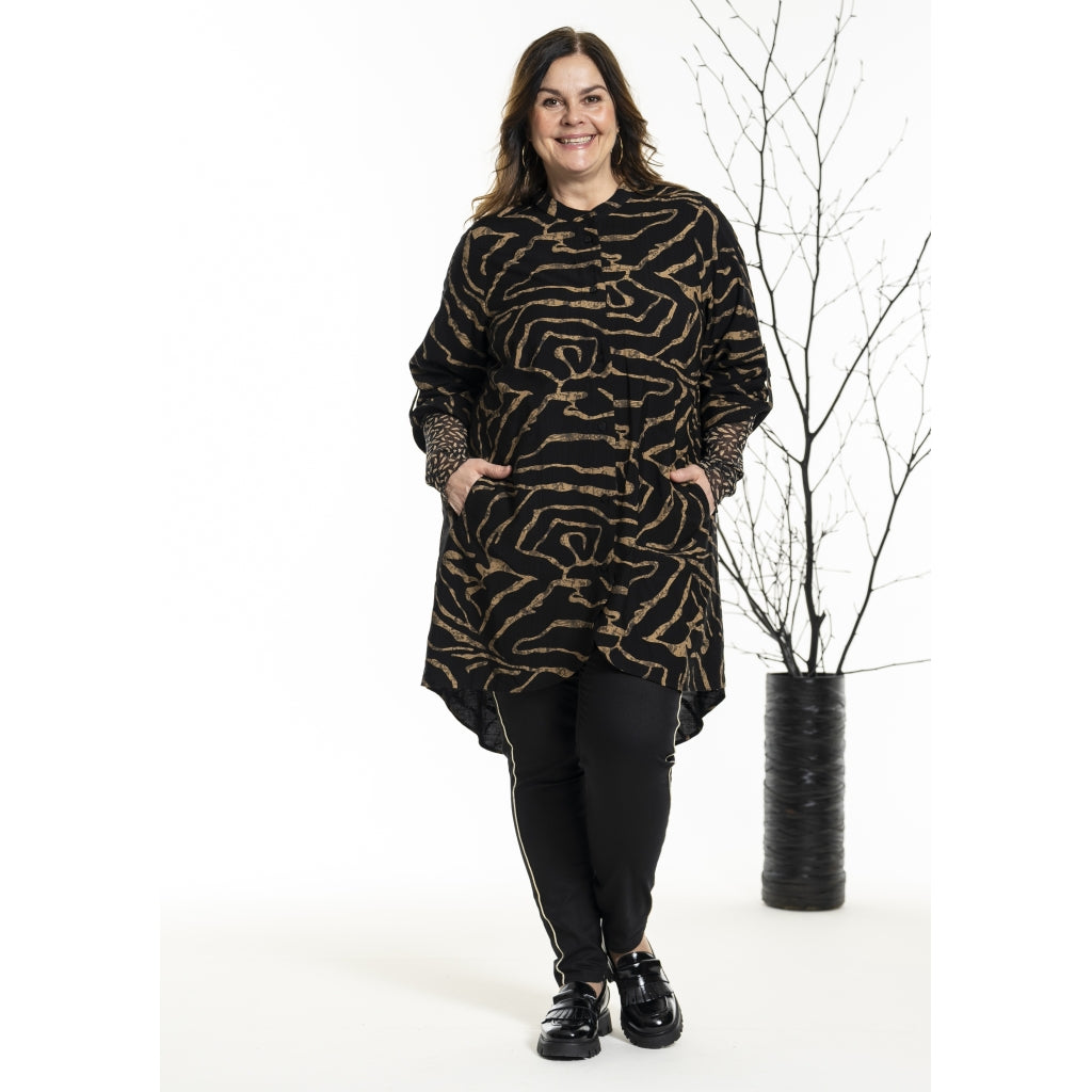 Gozzip Woman GMonna Shirt Tunic Shirt Tunic Black