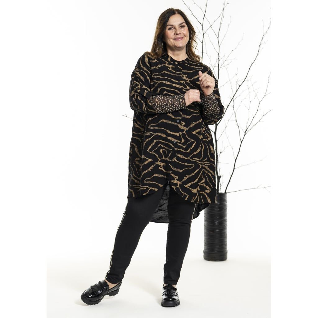 Gozzip Woman GMonna Shirt Tunic Shirt Tunic Black