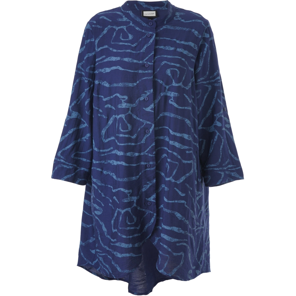 Gozzip Woman GMonna Shirt Tunic Shirt Tunic Blue