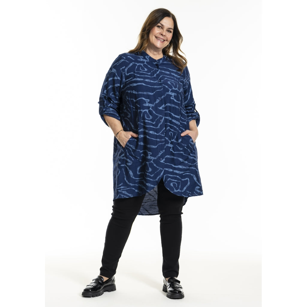 Gozzip Woman GMonna Shirt Tunic Shirt Tunic Blue