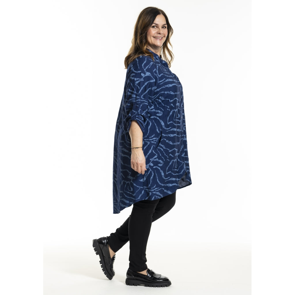 Gozzip Woman GMonna Shirt Tunic Shirt Tunic Blue