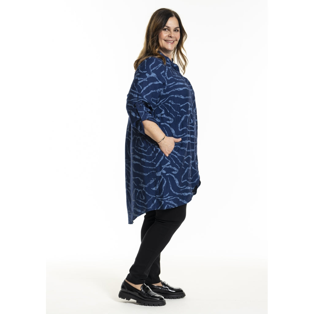 Gozzip Woman GMonna Shirt Tunic Shirt Tunic Blue