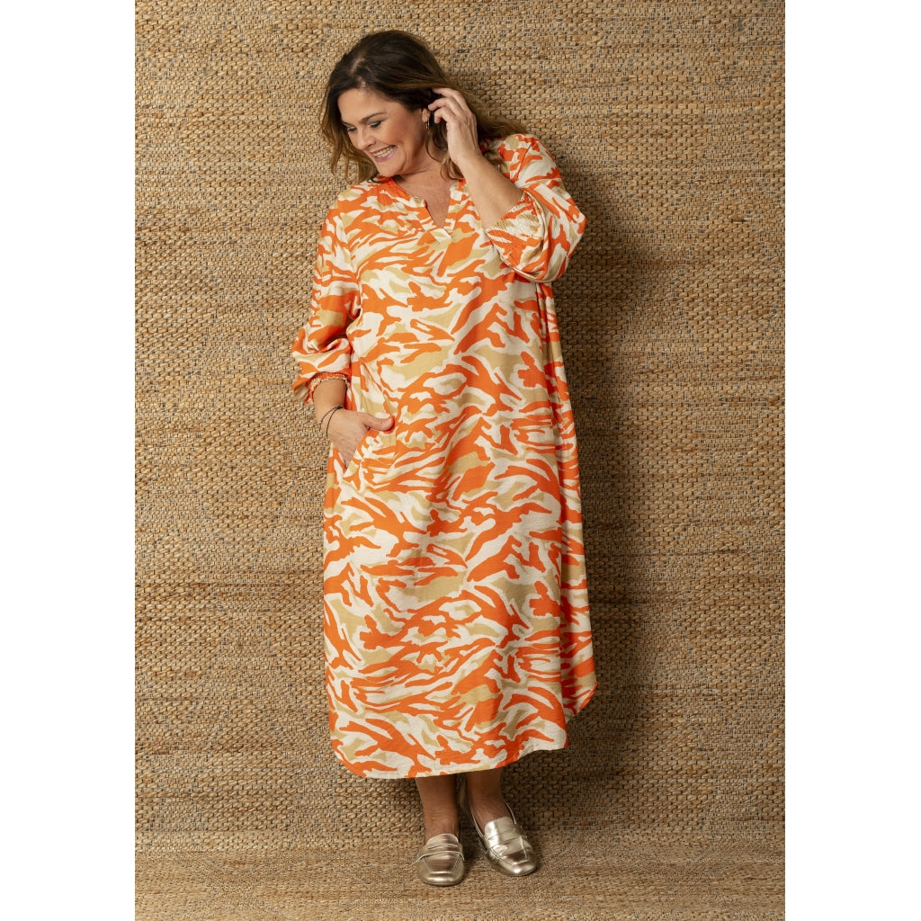 Gozzip Woman GValdis Dress Dress Coral-Beige