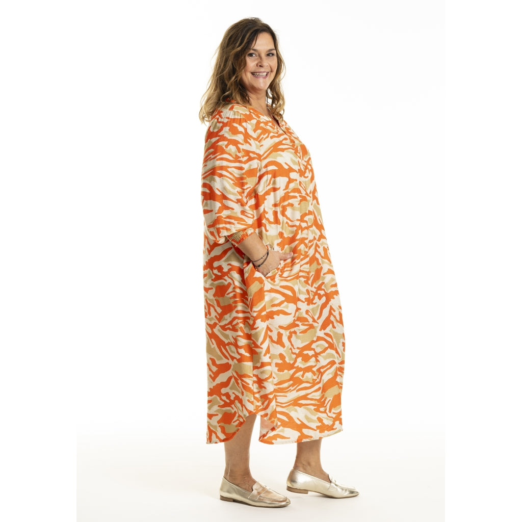 Gozzip Woman GValdis Dress Dress Coral-Beige