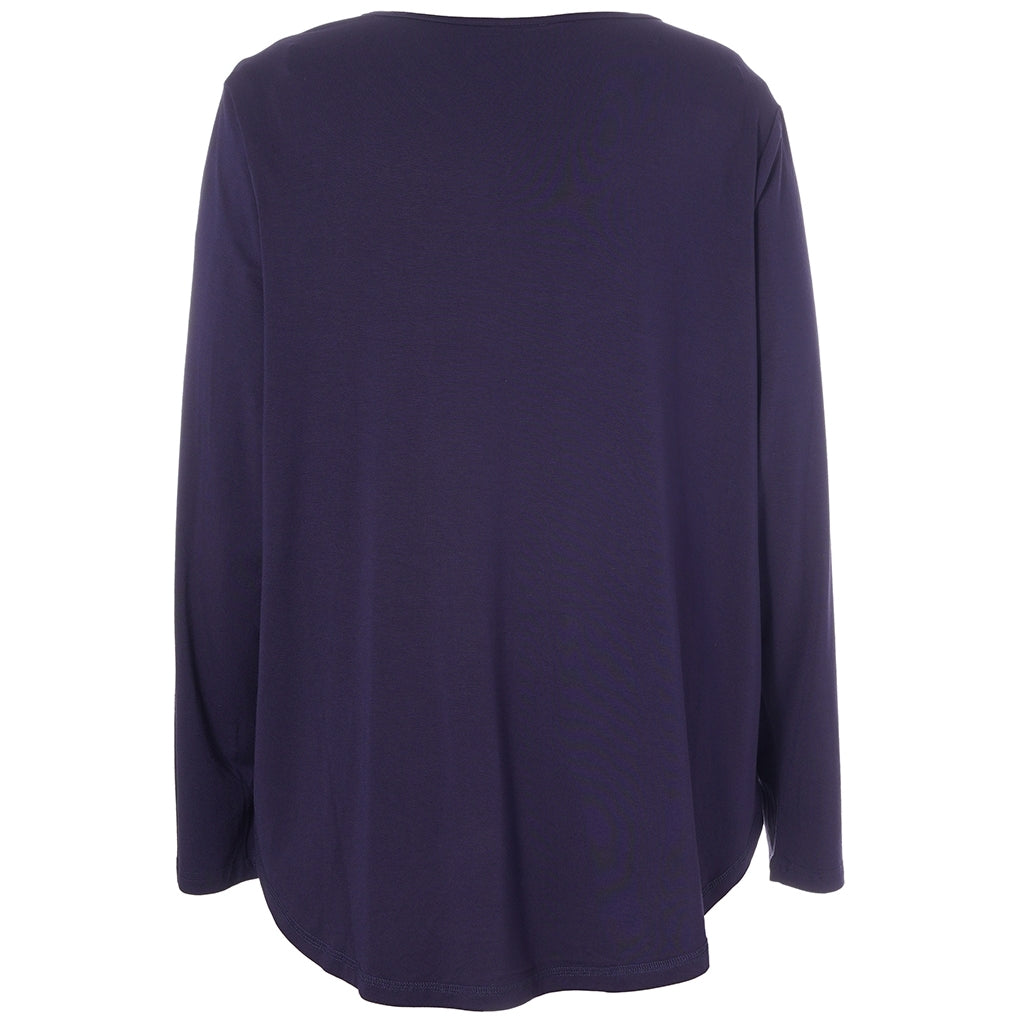 Gozzip Woman Gitte t-shirt with long sleeves T-Shirt 100 Navy