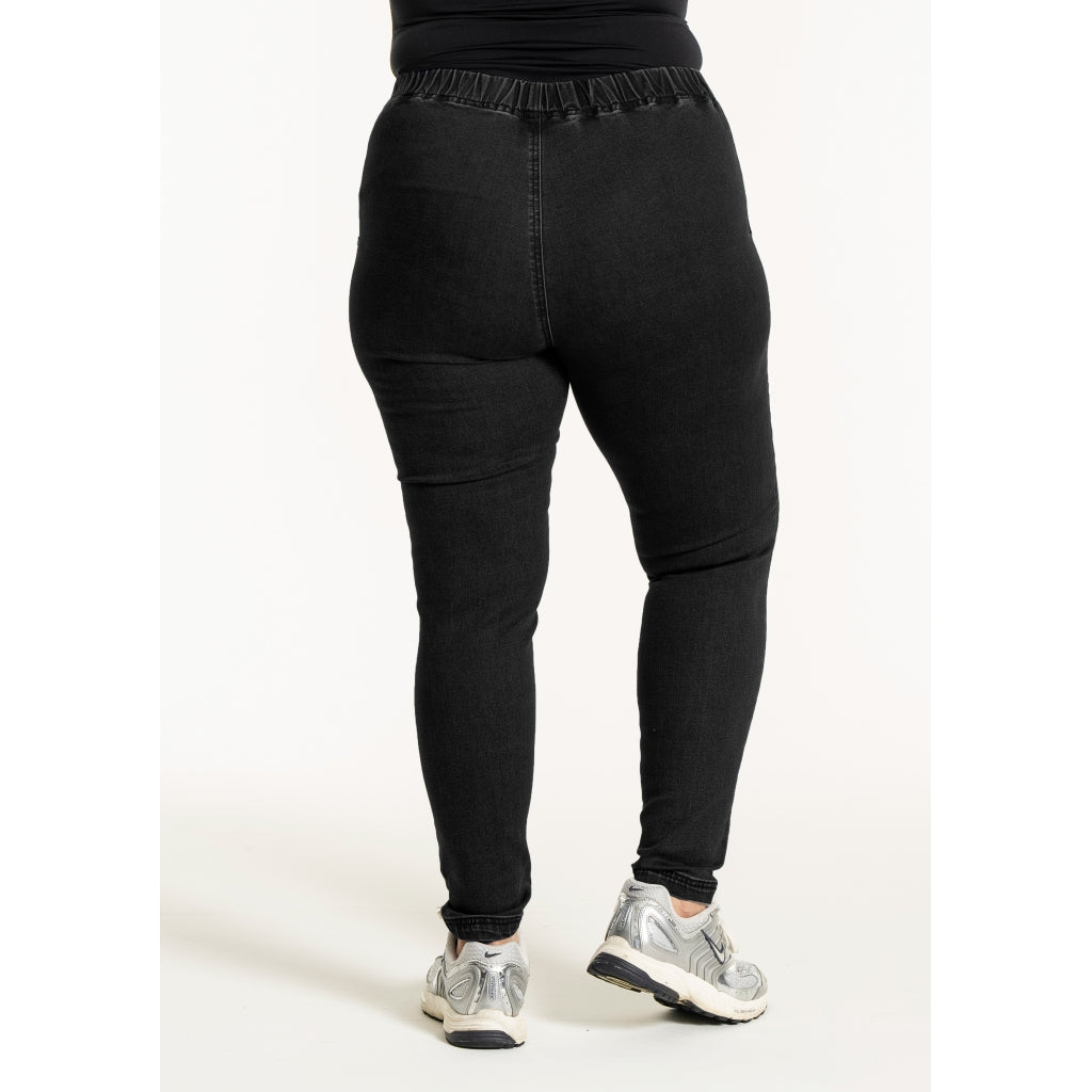 Gozzip Woman Maya Denim Leggings Leggings Black denim