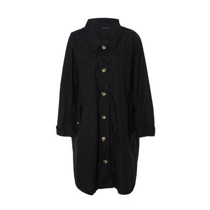 Gozzip Woman Beatrice Trenchcoat - FLERE FARVER Coat Black