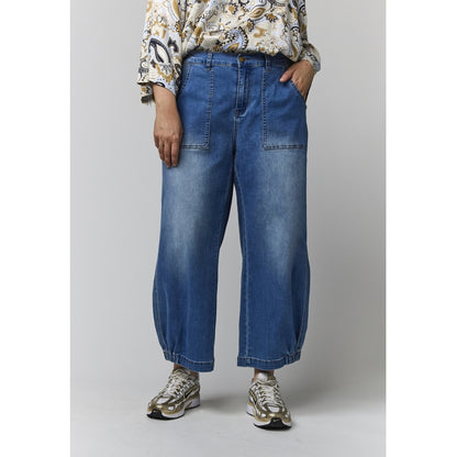 Gozzip Woman Clara Baggy pants Baggy pants Light Blue Denim