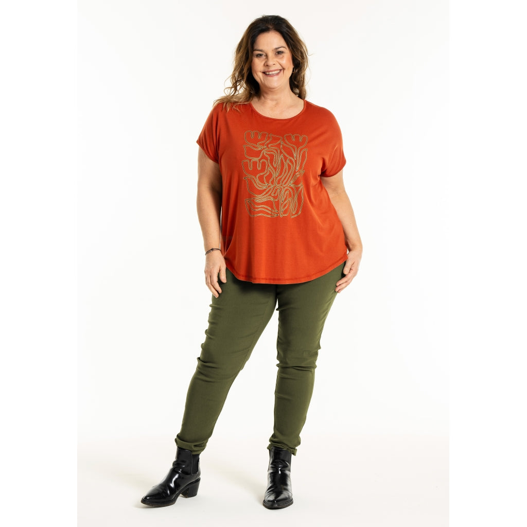 Gozzip Woman Clara Leggings Leggings Dark Olive