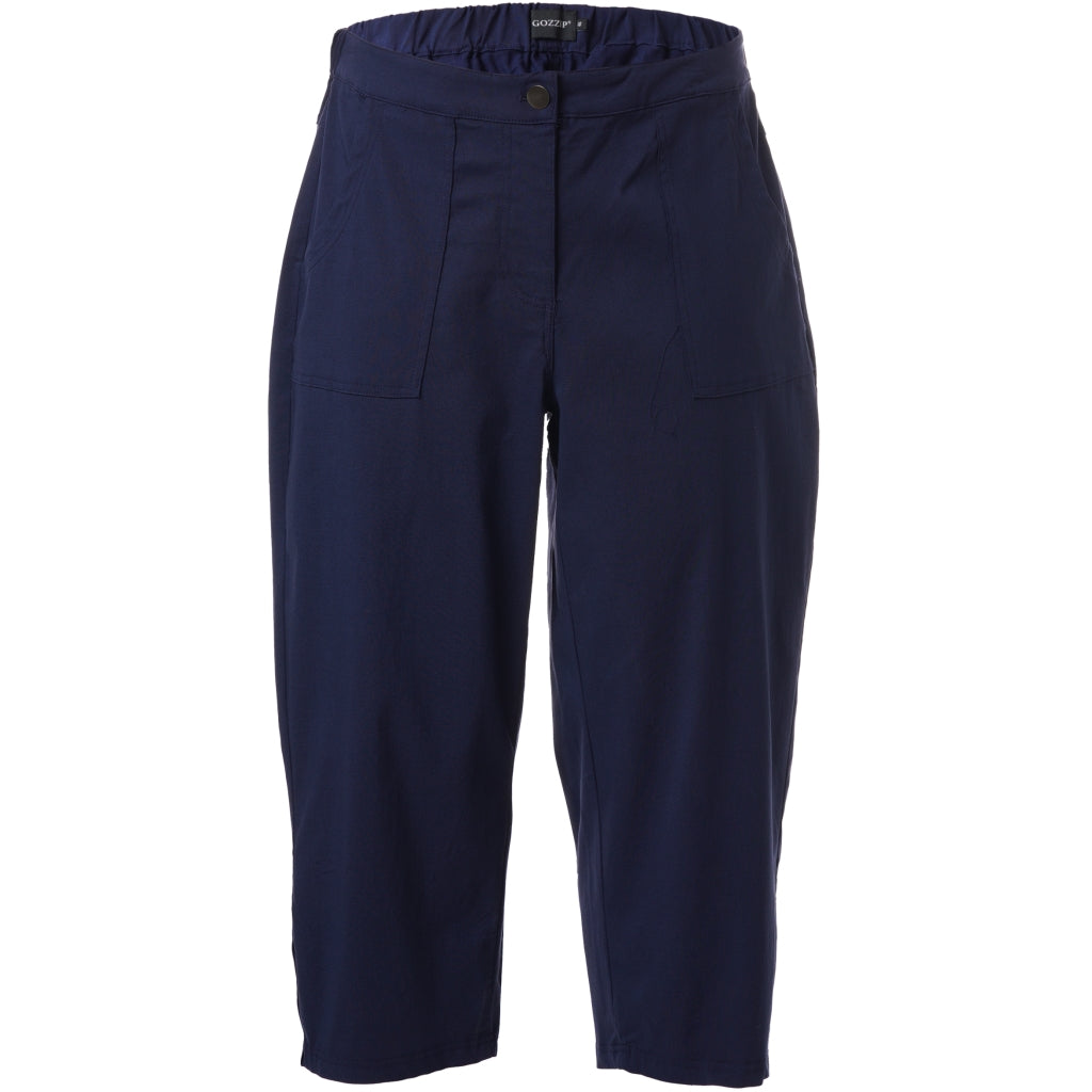 Gozzip Woman Clara Loose capri pants - FLERE FARVER Loose Pant 70 Navy