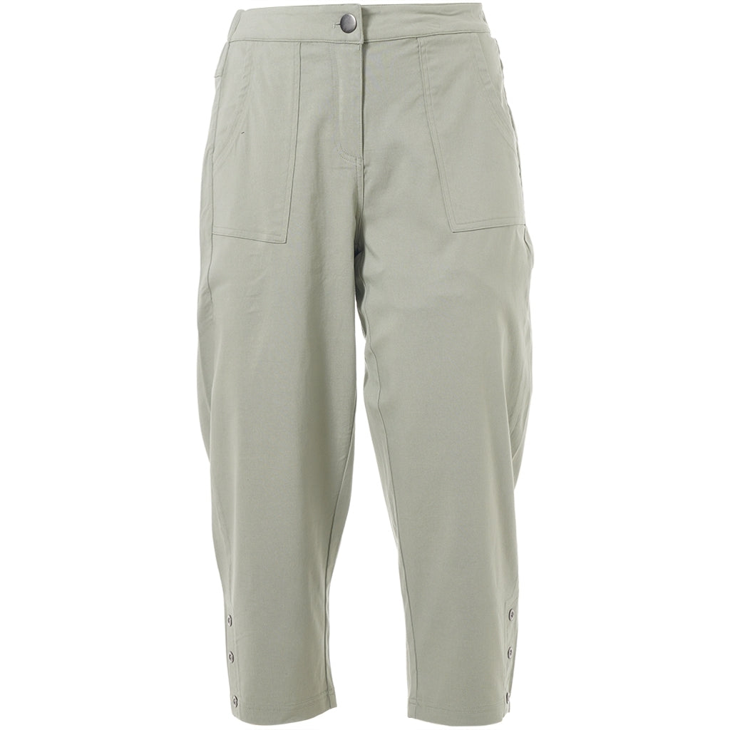 Gozzip Woman Clara Loose capri pants - FLERE FARVER Loose Pant Green haze