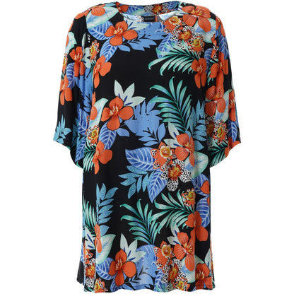 Gozzip Woman Elene Blouse Blouse Black printed