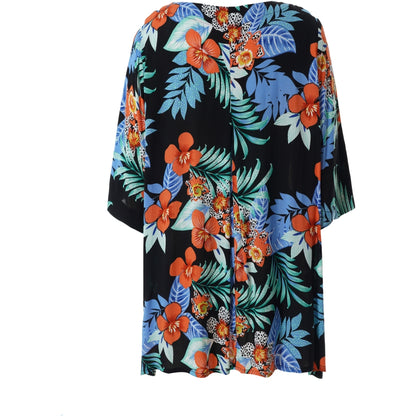 Gozzip Woman Elene Blouse Blouse Black printed