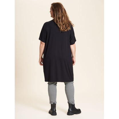Gozzip Woman Ellen Tunic Tunic Black with white dots