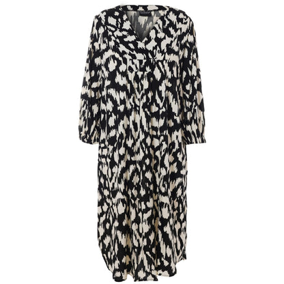 Gozzip Woman Else Dress Dress Black printed