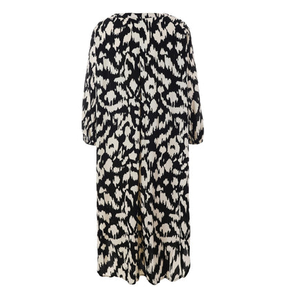 Gozzip Woman Else Dress Dress Black printed