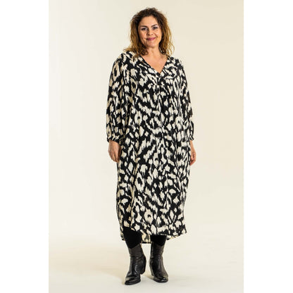 Gozzip Woman Else Dress Dress Black printed