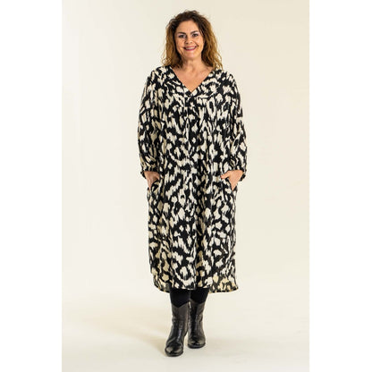 Gozzip Woman Else Dress Dress Black printed