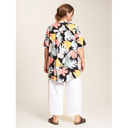 Gozzip Woman Elvina Blouse Blouse Black printed