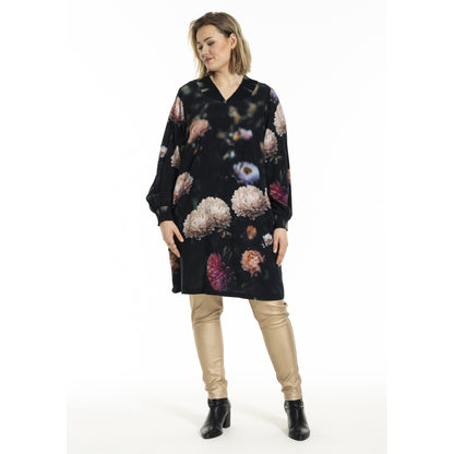 Gozzip Woman GAbigail Tunic Tunic Peony print