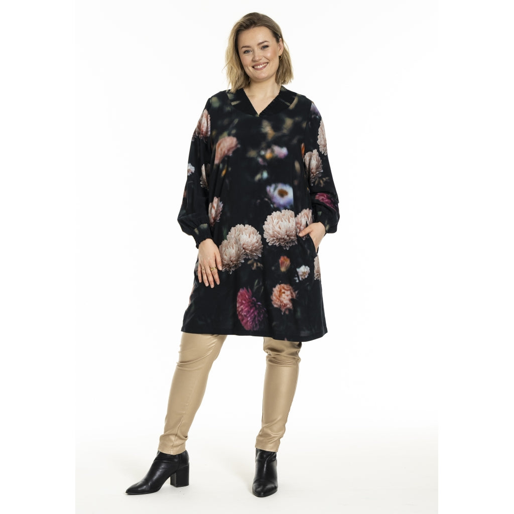 Gozzip Woman GAbigail Tunic Tunic Peony print