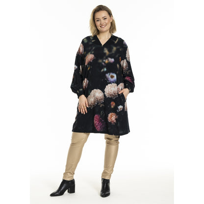 Gozzip Woman GAbigail Tunic Tunic Peony print