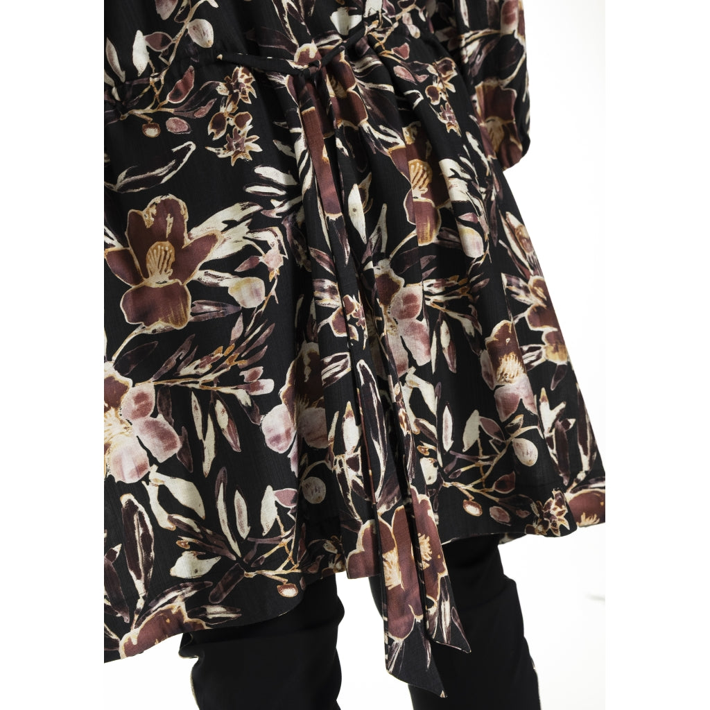 Gozzip Woman GAgnete Tunic Tunic Black Print