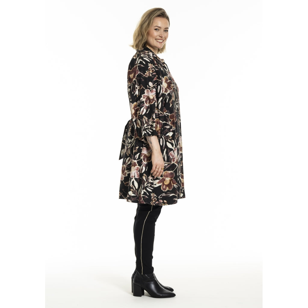 Gozzip Woman GAgnete Tunic Tunic Black Print