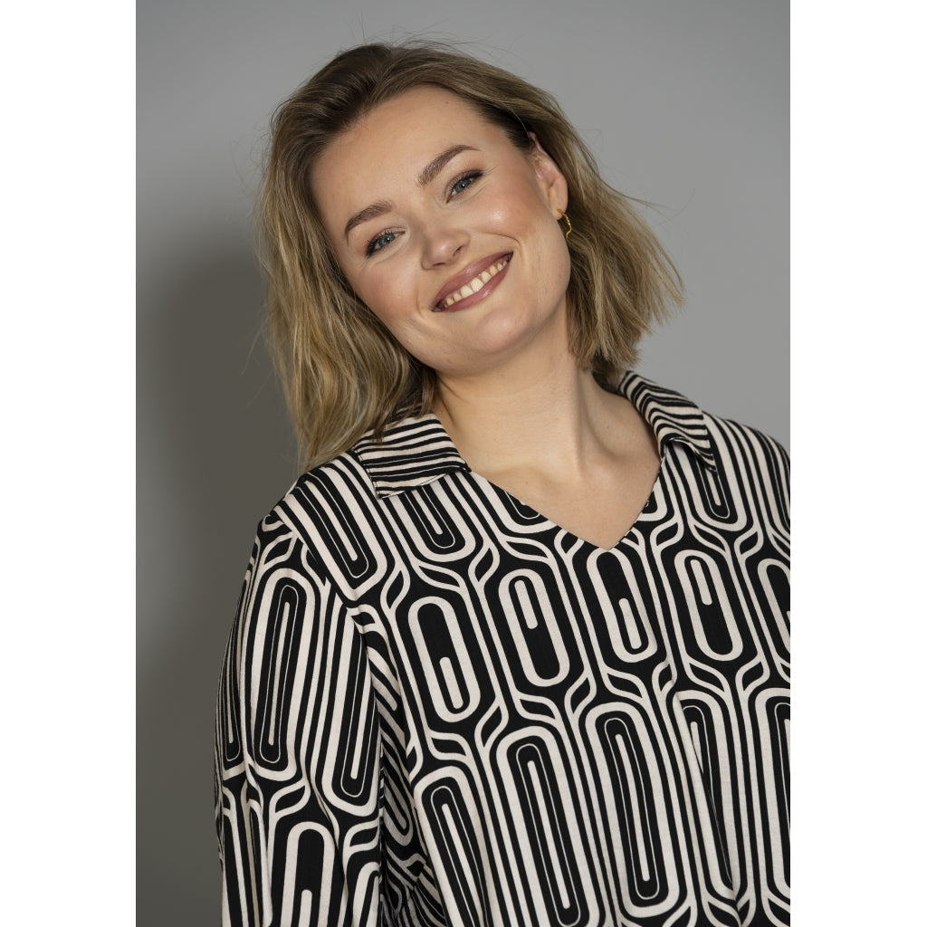 Gozzip Woman GAlberte Tunic Tunic Black/Offwhite